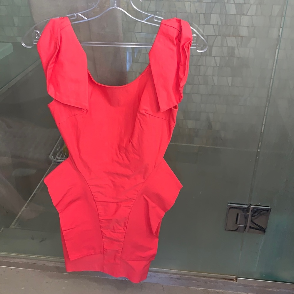 Red cocktail dress